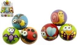 Skumbold med dyremotiver 10 cm, mix af farver