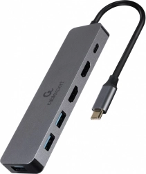 Adapter USB-C Hub USB-C PD HDMI x2 USB 3.0x3