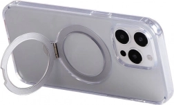 Magnetisk etui med stander JOYROOM til iPhone 15 – gennemsigtig