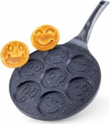 Granitpande til æg og pandekager 27 cm, 7 huller Grande