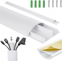 Kabelkanal hvid i aluminium