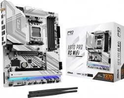 asrock x870 pro rs wifi – bundkort am5 med ddr5, m.2 og usb4