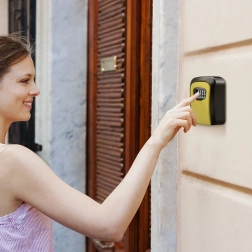 Låselig nøgleboks - gul