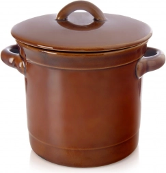 Keramisk gæringskrukke med låg 1 l