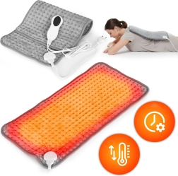 Elektrisk varmepude 60 × 30 cm med fjernbetjening, 10 varmeniveauer, 75 W MODERNHOME