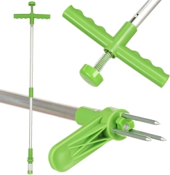 Teleskopisk ukrudtsfjerner med 3 tænder 93 cm