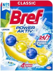 Bref Power Aktiv WC-opfrisker Lemon 50 g
