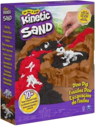 Kinetic Sand – dinosaurudgravninger med tilbehør