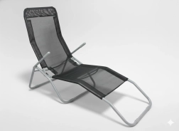 Have-liggestol sort 137 × 58 × 24/H94 cm