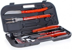 Grillsæt HAPPY GREEN i kuffert (5 stk.)