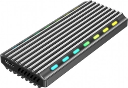 USB 3.1 etui til M.2 NVMe-drev med LED-belysning