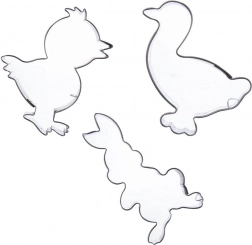 Sæt rustfri udstikkere Påske 5–6 cm, 3 stk.