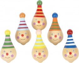 Træsnurretop med klovnemotiv fra SMALL FOOT