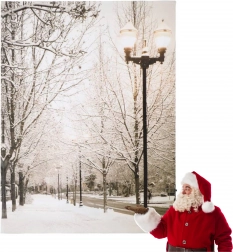 Julelysbillede 16 LED 40 × 30 cm