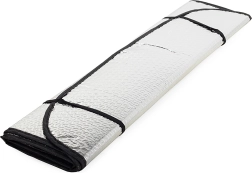 Solskærm til bilens forrude, reflekterende folie med sugekopper 130 × 60 cm