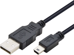 TB USB - Mini USB-kabel 1 m, sort
