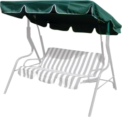 Baldakin til gynge 163 × 110 cm tekstil mørkegrøn