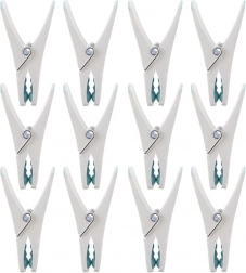 Plasttøjklemmer 12 stk.