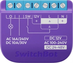 Intelligent relæafbryder med potentialefri kontakt SWITCHBOT Relay Switch 1