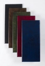 Fire-rækket visitkortholder sort højglans