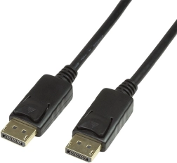 DisplayPort-kabel 7,5 m – sort