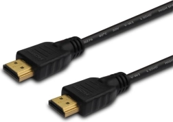 HDMI-kabel 2 m sort med forgyldte stik