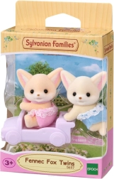 Sylvanian Families ørkenræv-tvillingepar med lille vogn