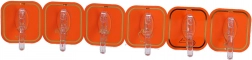 Selvklæbende kroge 6 stk – orange