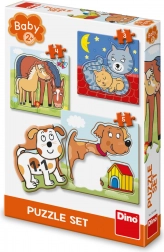 Dino-puslespil dyr for børn fra 2 år