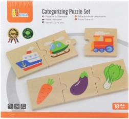 Trælogikpuslespil VIGA, 24 brikker