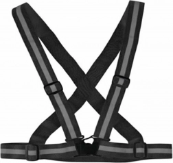 Ag590b refleksvest med sele sort