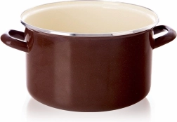 Emaljeret gryde brun 26 cm, 6,5 l
