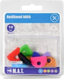 Gummi-nøglediffusere, mix af farver (10 stk.)