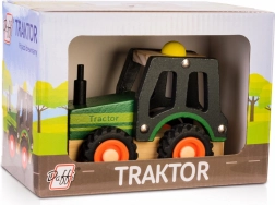 Trætraktor med gummihjul