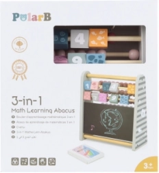 Trætæller 3-i-1 med tavle og tal