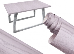 Selvklæbende dekorationsfolie eg sølvgrå 1,22 × 50 m