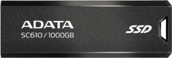 Ekstern SSD disk ADATA SC610 1000GB USB3.2 Gen2 sort