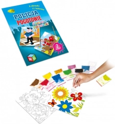 Politiets ambulance Sandmalerier