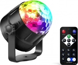 Disco LED RGB Projekter Kugle med Lydsensor