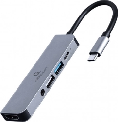 USB‑C-adapter 5-i-1 med PD, HDMI, lyd, USB 3.1 og USB 2.0