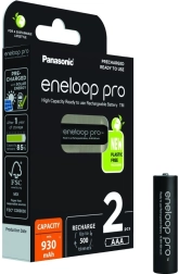 Genopladelige batterier ENELOOP PRO AAA 930 mAh (2 stk)