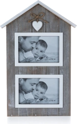 Fotoramme Solid Heart hus til 2 fotografier