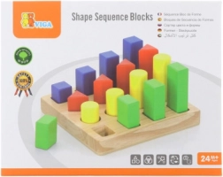 Træpuslespil – farver og former