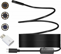 Vandtæt endoskopisk kamera med USB-C-forbindelse 5m