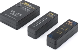 Tester af netværks- og kommunikationskabler RJ45/RJ12/RJ11/BNC med automatisk scanning og PoE