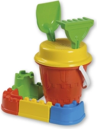 Androni sandlegesæt borg med mure mellemstørrelse – Rød