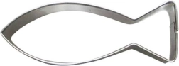 Udstiksform til småkager fisk 5–6 cm rustfrit stål