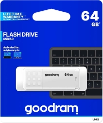 USB-flashdrev GOODRAM UME2 64 GB hvid