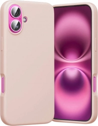 silikoneetui med MagSafe til iPhone 16 Plus pink Vention