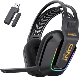 Onikuma GT828 trådløse gaming-hovedtelefoner med RGB og 2,4 GHz/Bluetooth